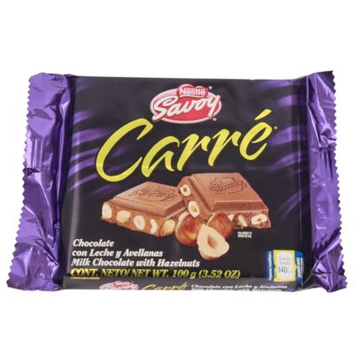 Carre Chocolate con Avellanas 100gr