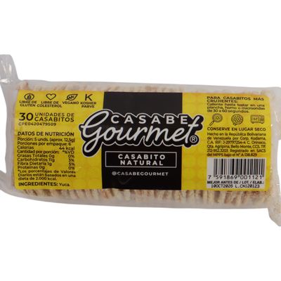 Casabe mini natural 30 unid. 