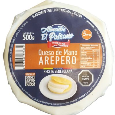 QUESO DE MANO AREPERO 500G    