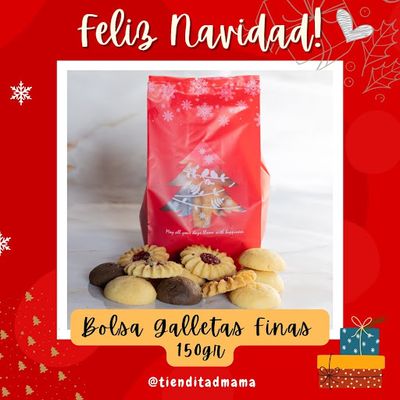 Bolsa de Galletas Finas 150gr Navideñas