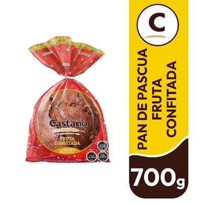 Pan de Pascua Castaño Fruta Confitada 700g