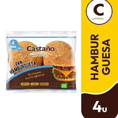 Pan Hamburguesa con Sésamo 4u