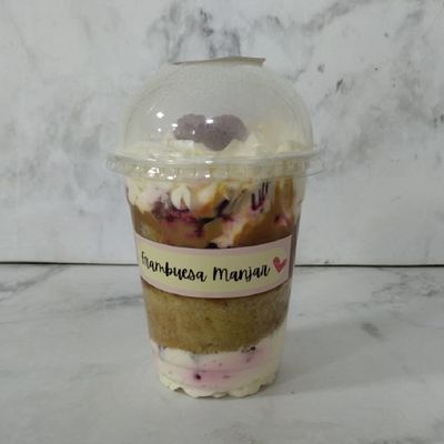 Torta En Vaso Frambuesa Manjar