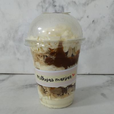 Torta en Vaso Mil Hojas Manjar Crema