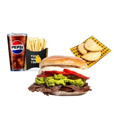 1 Combo churrasco italiano + empanadas 3 und