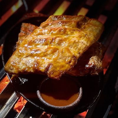 Costillar de cerdo a la BBQ