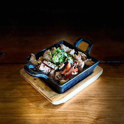 Lomo vetado al pil pil