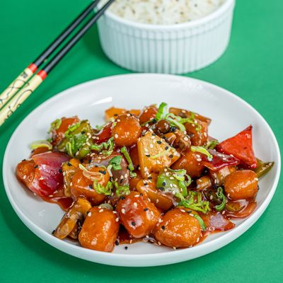 Tofu agridulce