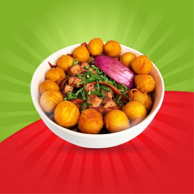 Tofu al vino con papas duquesas 🎄