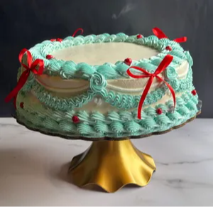  Queque celeste vintage con lazos