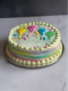 Queque globos colores