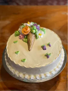 Queque Cono Floral