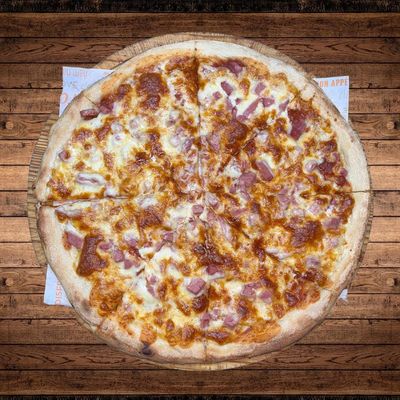 Pizza Jamon Y Queso Mediana