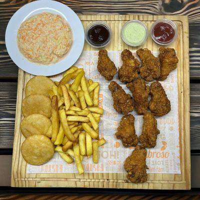 Pollo Broaster Grande C/Papas