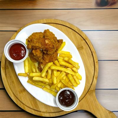 POLLO BROASTER MEDIANO C / PAPAS AUTOCONSUMO