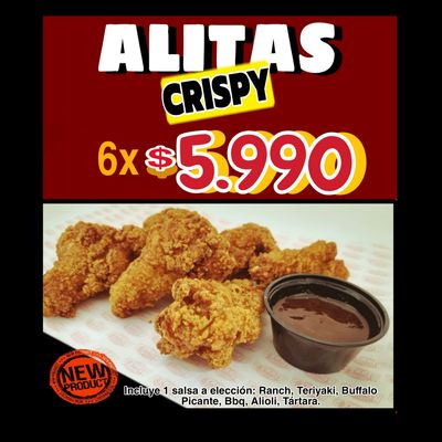 Alitas Crispy de Pollo