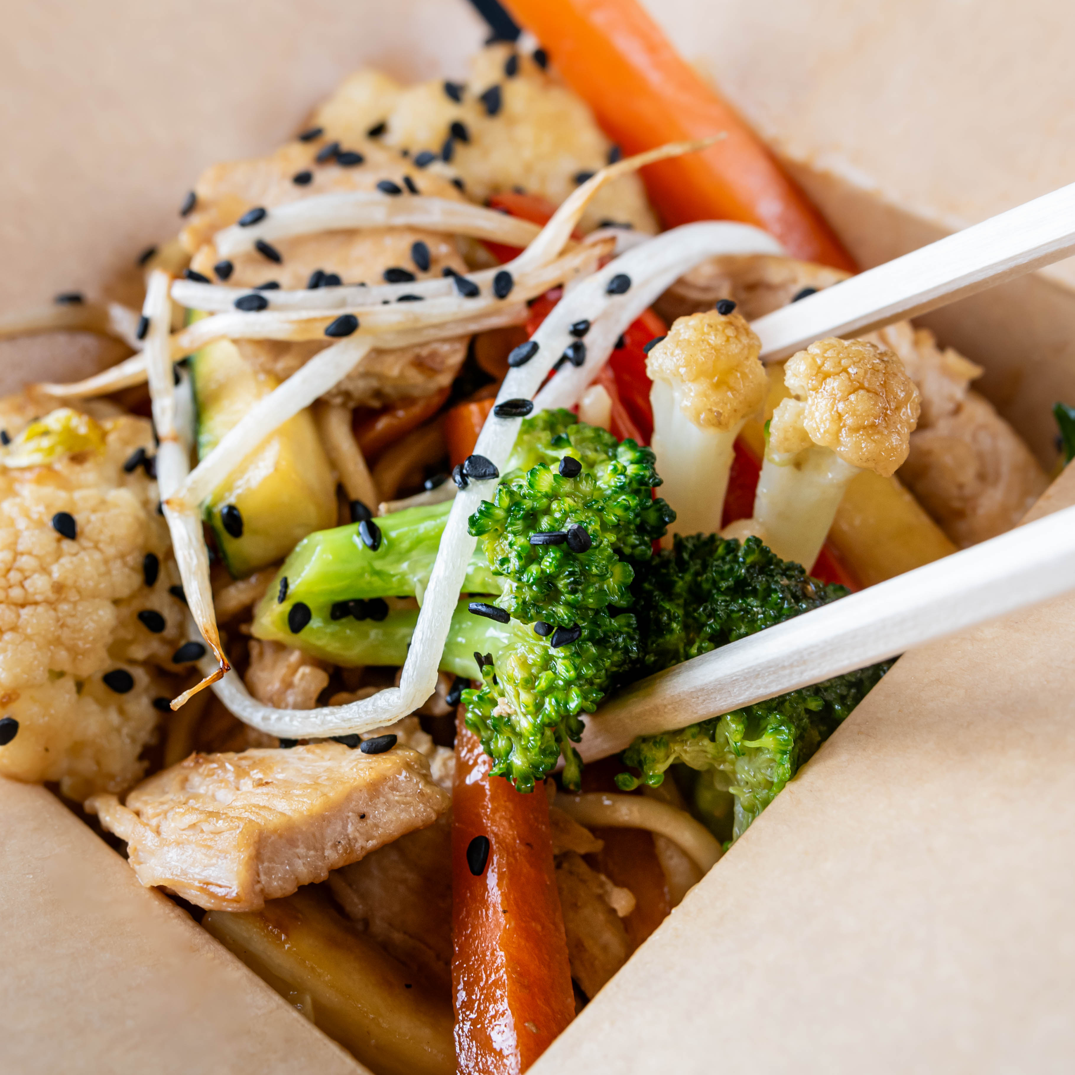 Chow Mein de pollo 